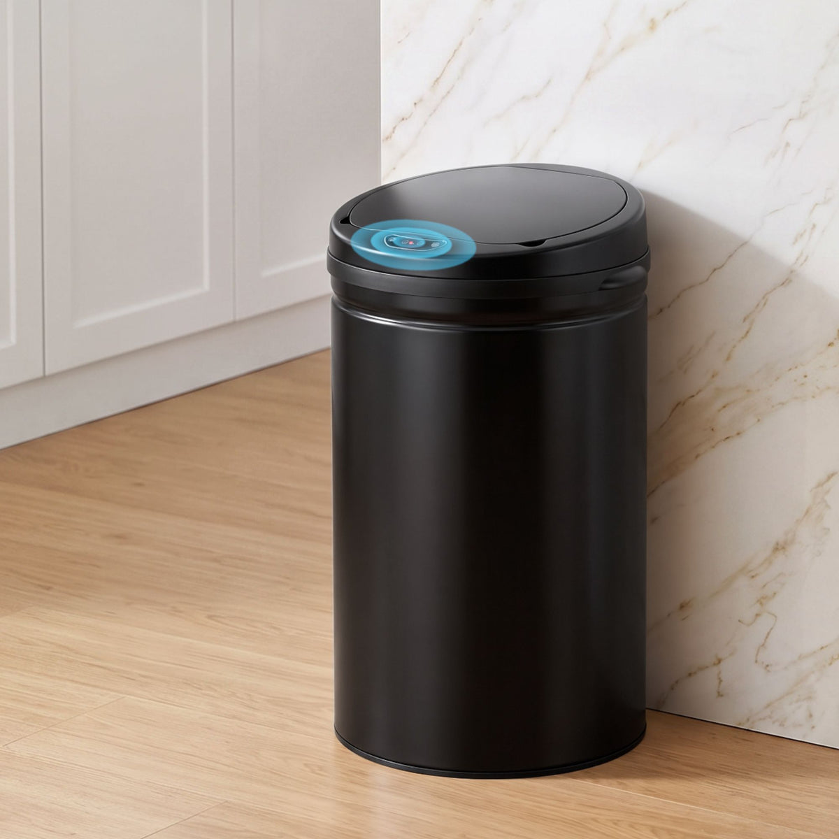 30L Automatic Sensor Touchless Bin with Manual Buttons - Black