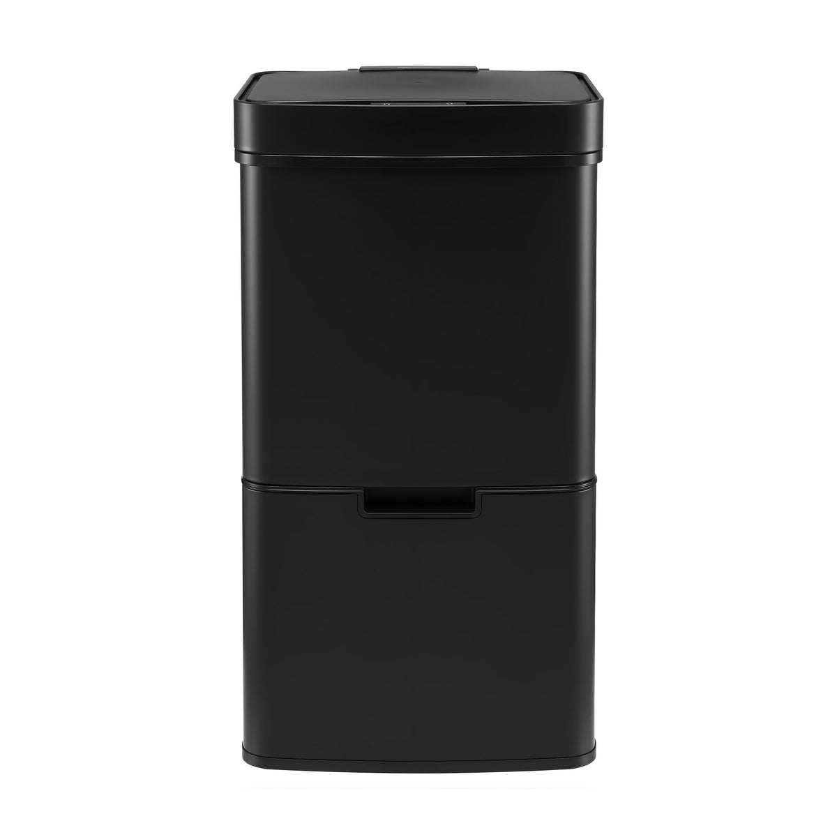 72L Sensor Bin 4-in-1 Compartment Stainless Steel Trash Can - Black