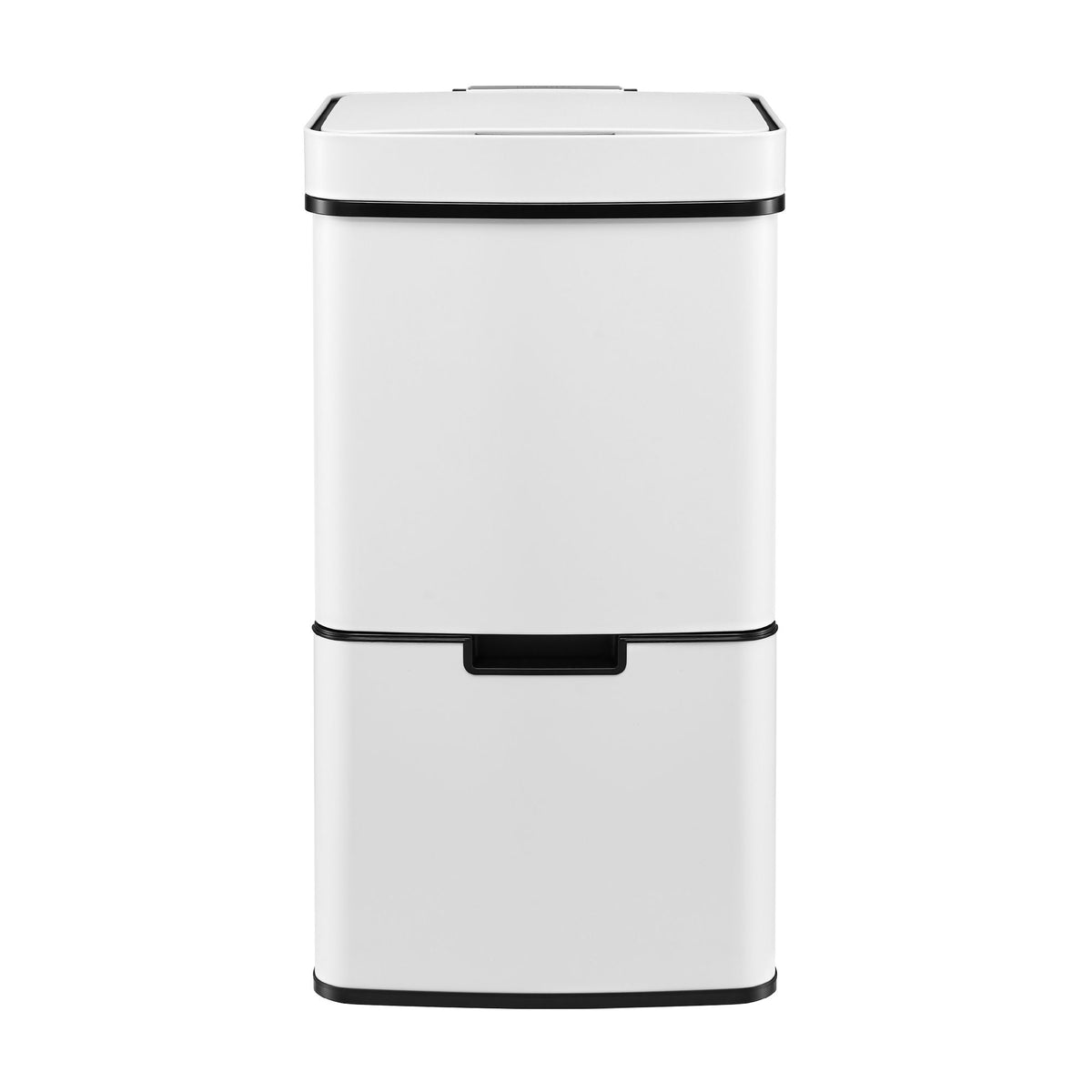 72L Sensor Bin 4-in-1 Compartment Stainless Steel Trash Can - White