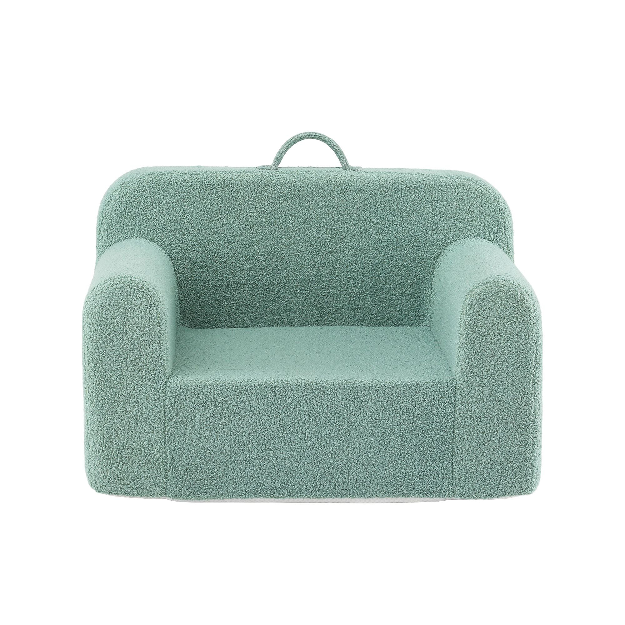 Artiss 1-Seater Kids Sofa with Carry Handle - Mint Green
