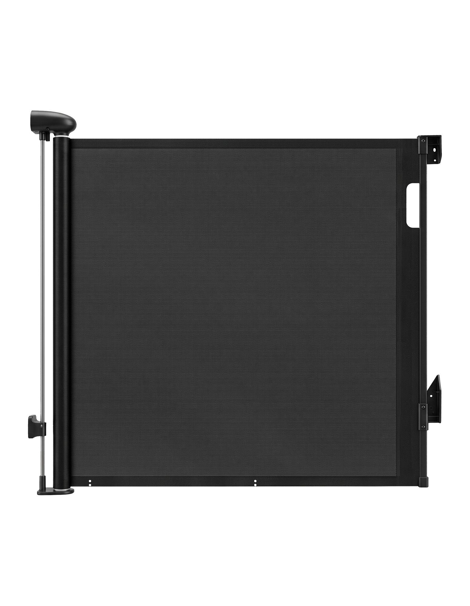 Retractable Gate Baby Gate Pet Safety Fence Extends up to 140cm Black