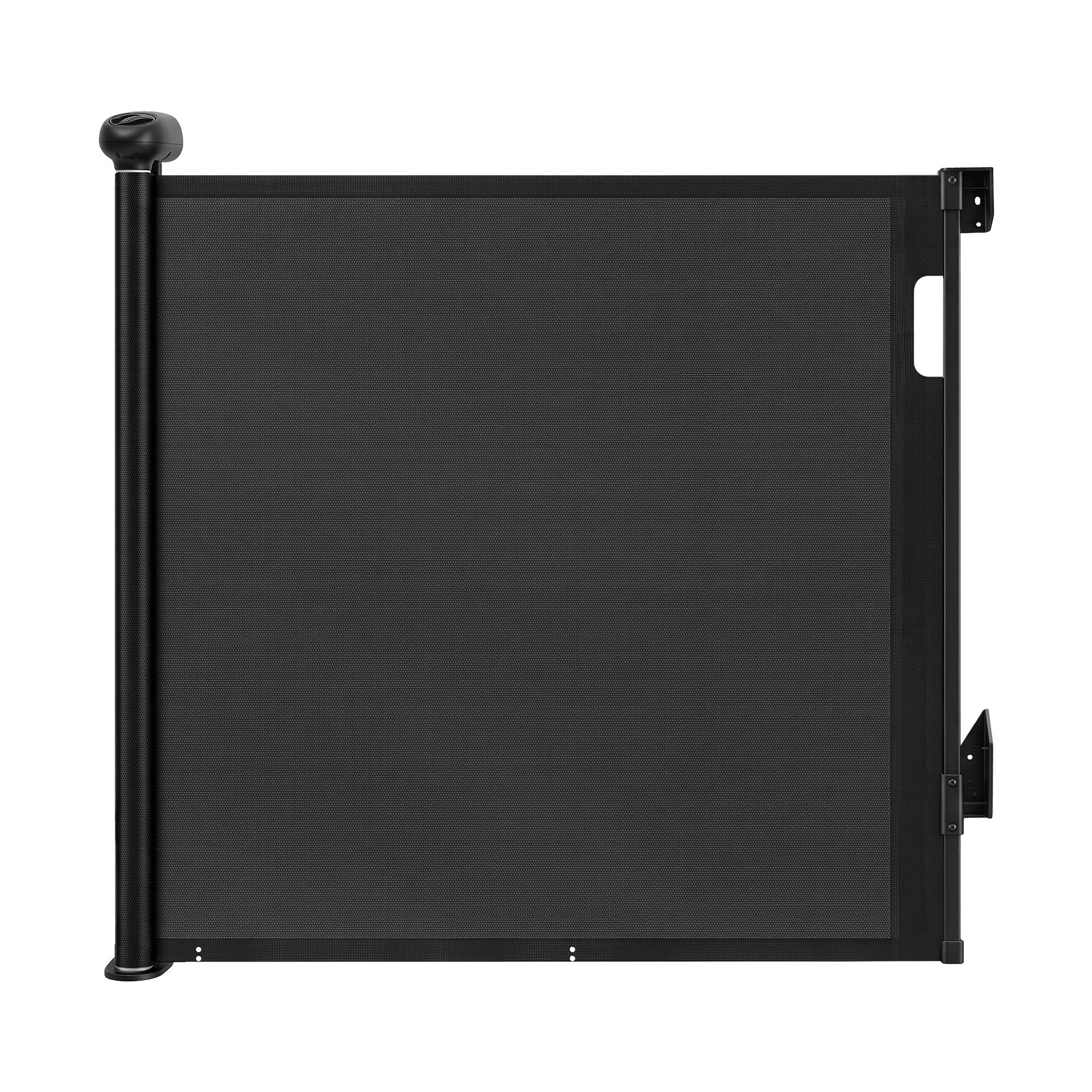 Retractable Gate Baby Gate Pet Safety Fence Extends up to 140cm Black