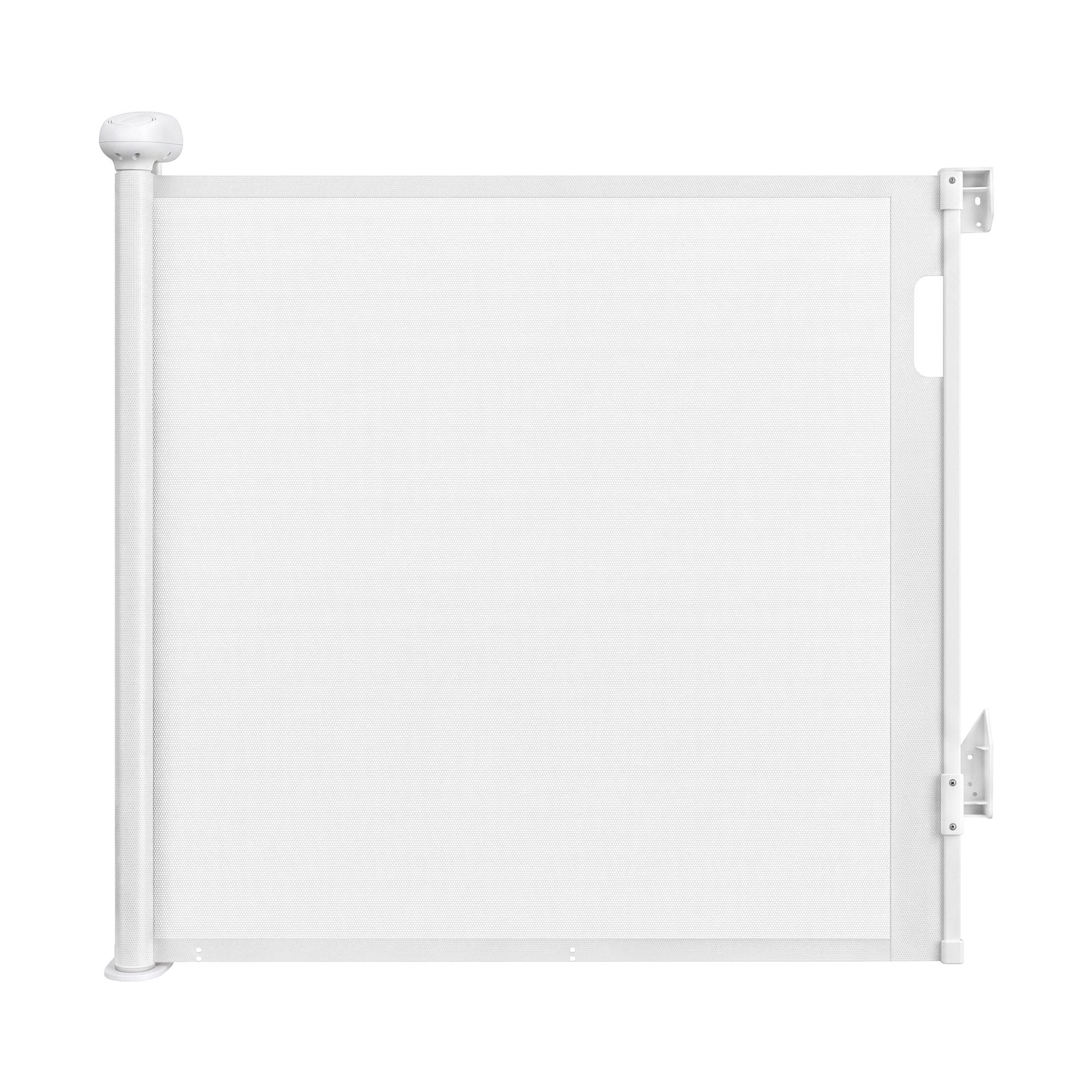 Retractable Gate Baby Gate Pet Safety Fence Extends up to 140cm White