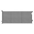 Retractable Gate Baby Gate Pet Safety Fence Extends up to 400cm Grey