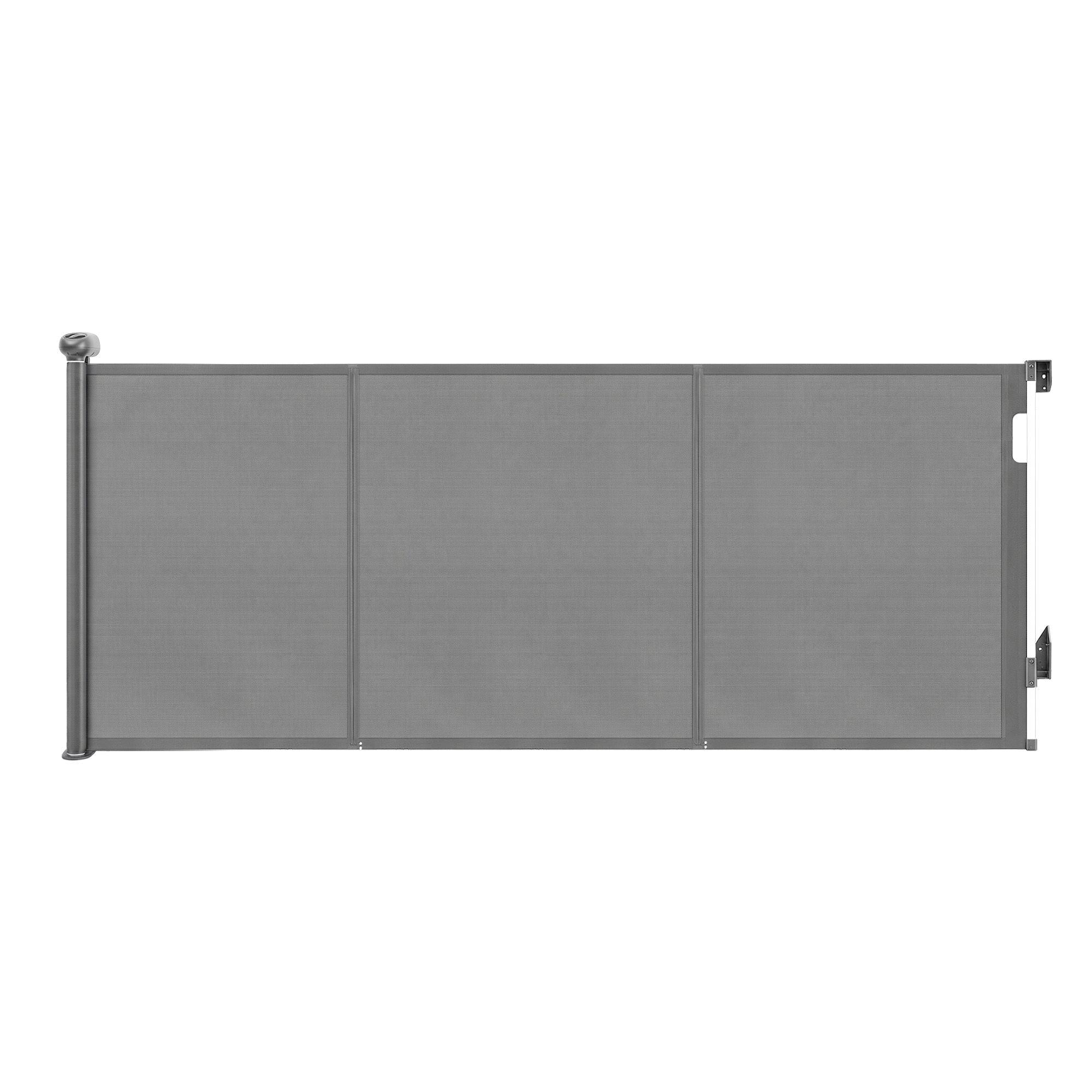 Retractable Gate Baby Gate Pet Safety Fence Extends up to 400cm Grey