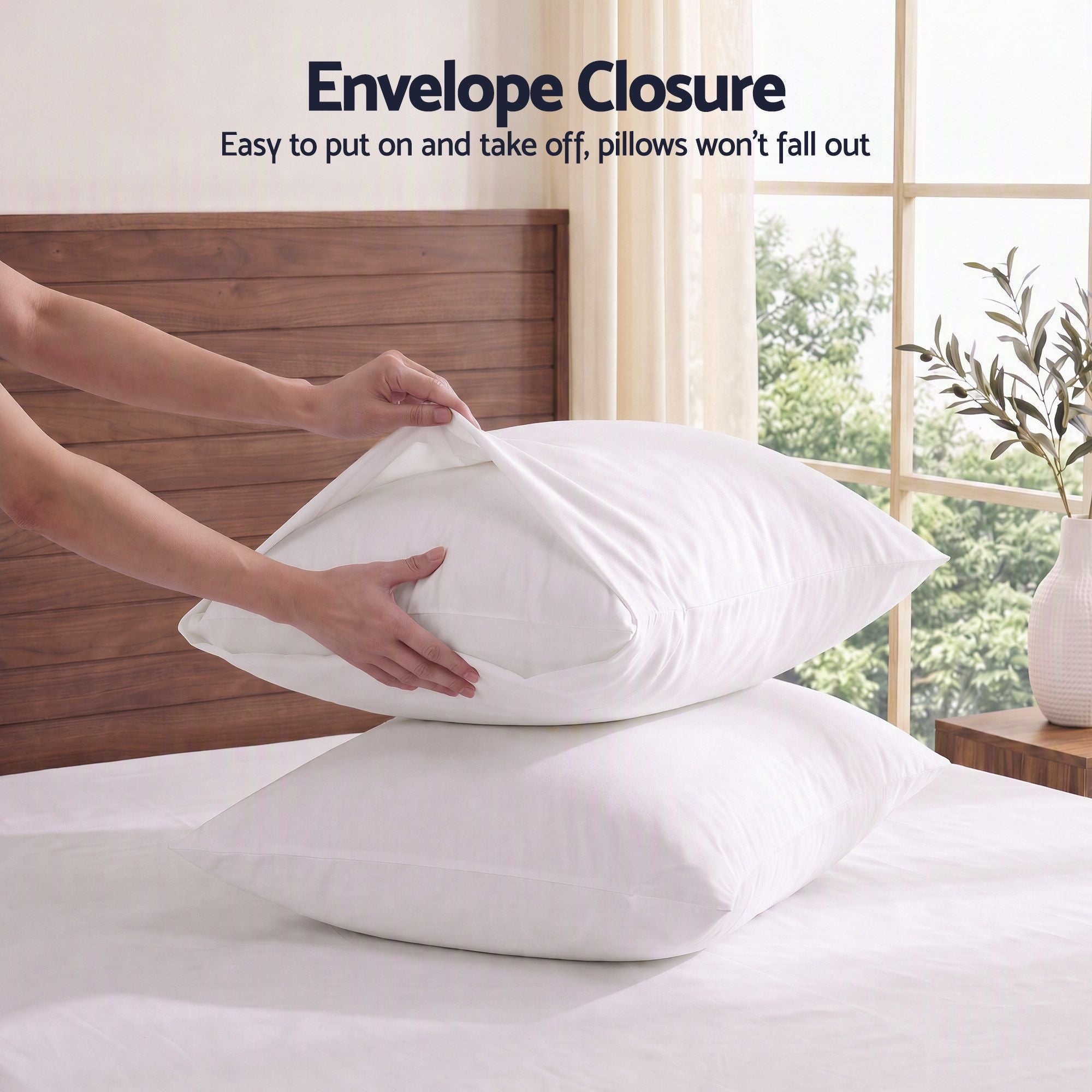 Kingsingle 500TC Cotton 4Pcs Sheet Set with 40cm Extra Deep Pocket for Thick Mattresses Sateen Weave for Sweaty Nights White