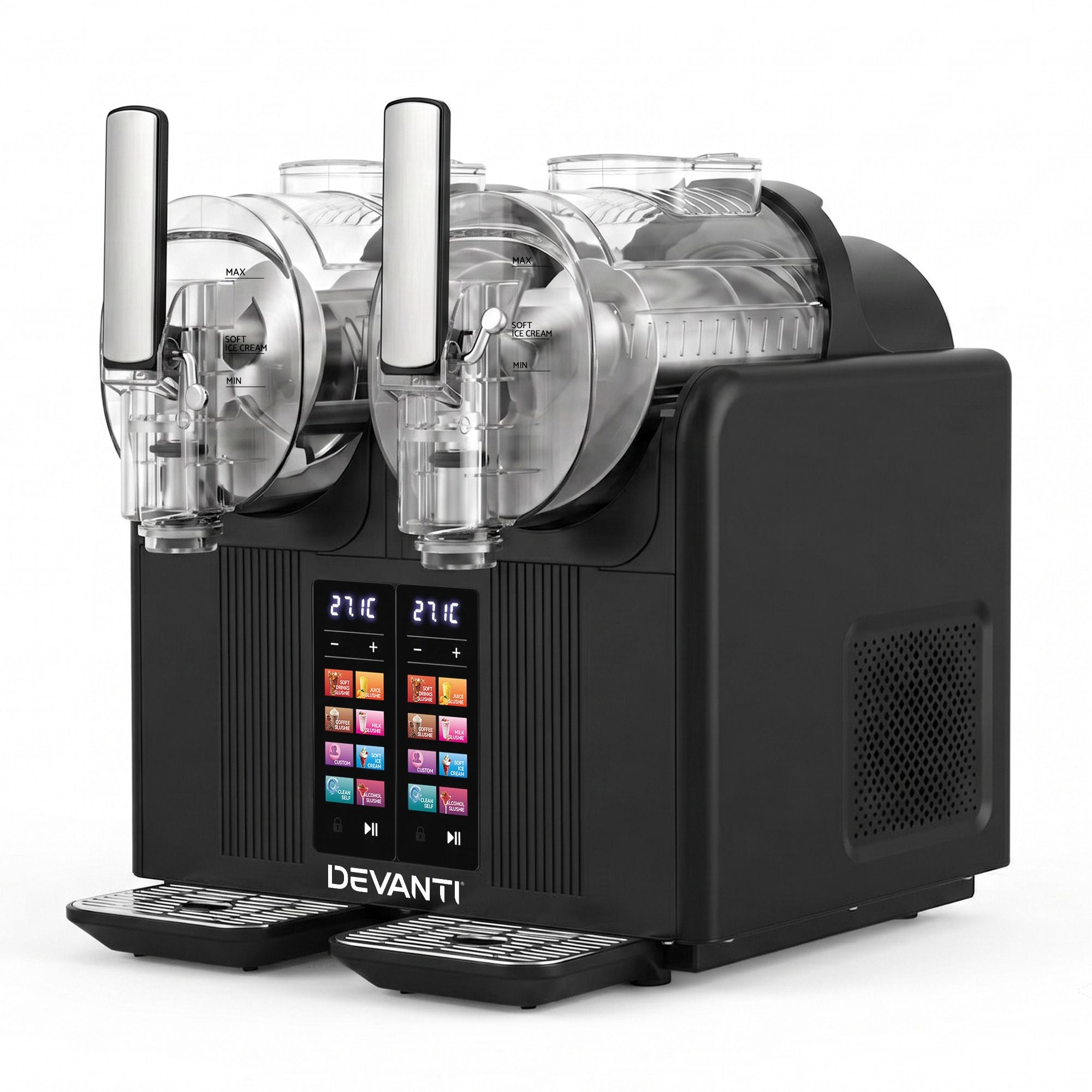 Slushie Machine 4L Dual Tanks Frozen Drink Ice Cream Maker