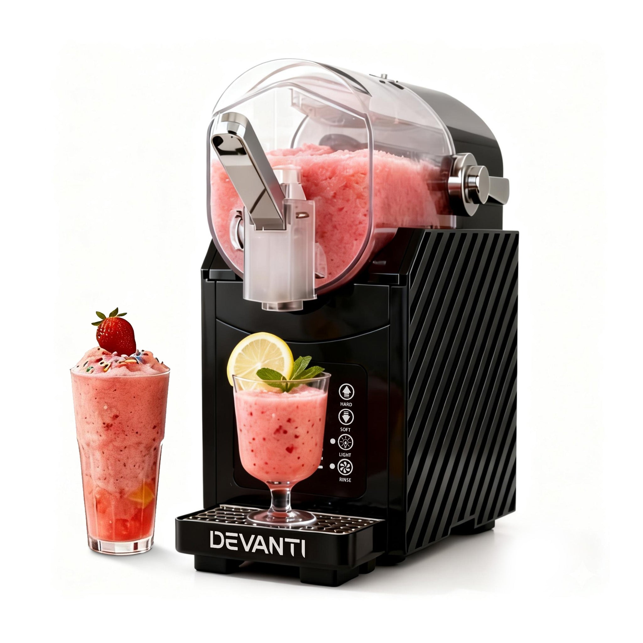 Multi-Function Slushie & Frozen Drink Machine - 1.8L Capacity - Black
