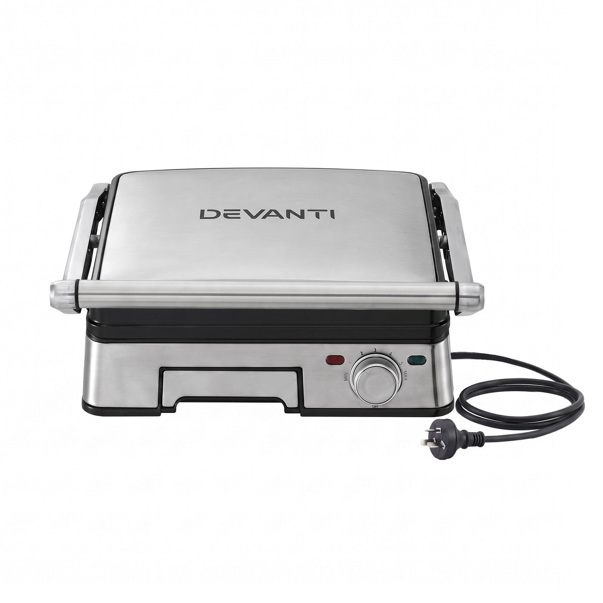 2000W 3-in-1 Panini Press Grill Sandwich Maker 4 Slice 180° Open
