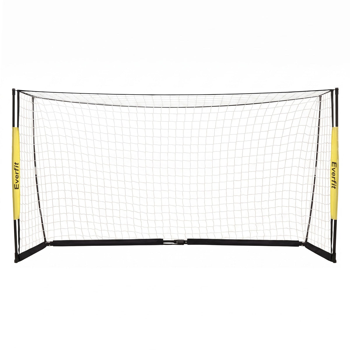 Portable Soccer Goal Net 12x6ft Fibreglass Frame with Polyester Netting
