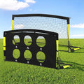 Pop Up Soccer Goals 2 Piece Set with Target Net and Accessories for Kids Indoor Outdoor