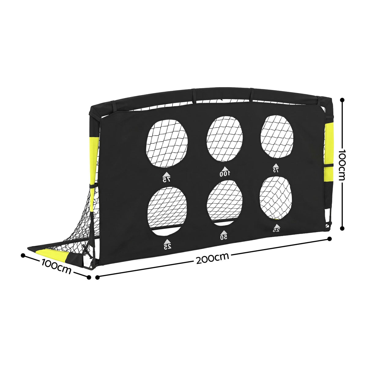 Pop Up Soccer Goals 2 Piece Set with Target Net and Accessories for Kids Indoor Outdoor