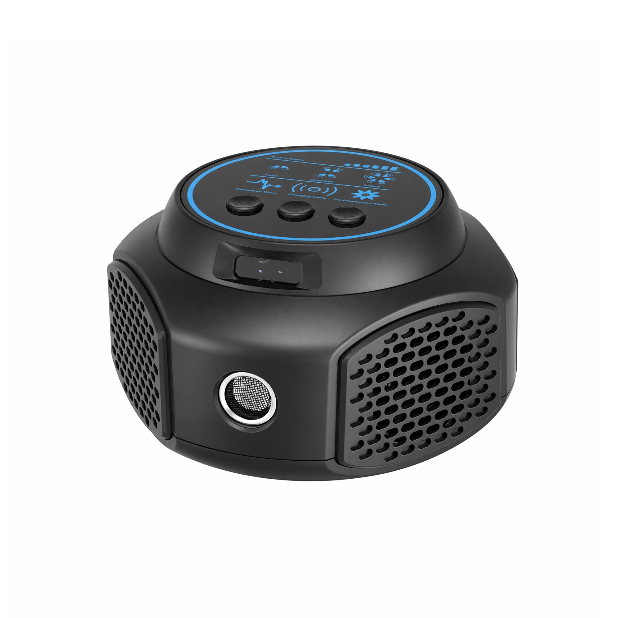 Ultrasonic Rat Repeller 360 Degree 4 Modes Pest Repeller Black