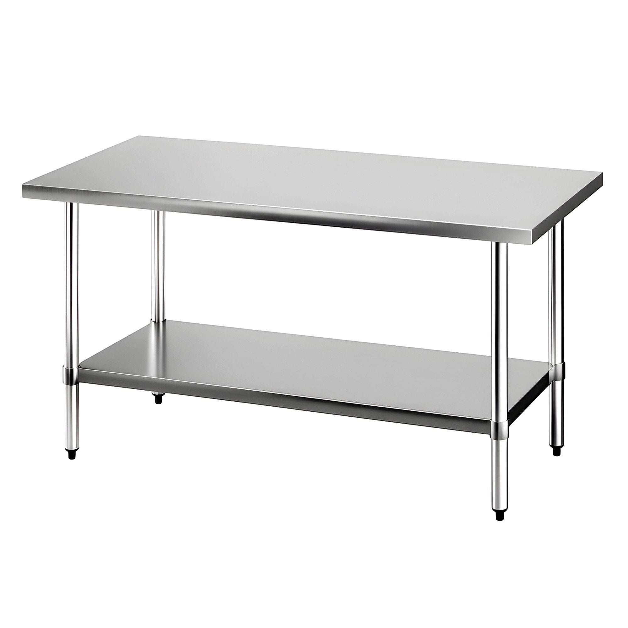 Stainless Steel Kitchen Bench 1524x762mm 430 - Stainless Steel