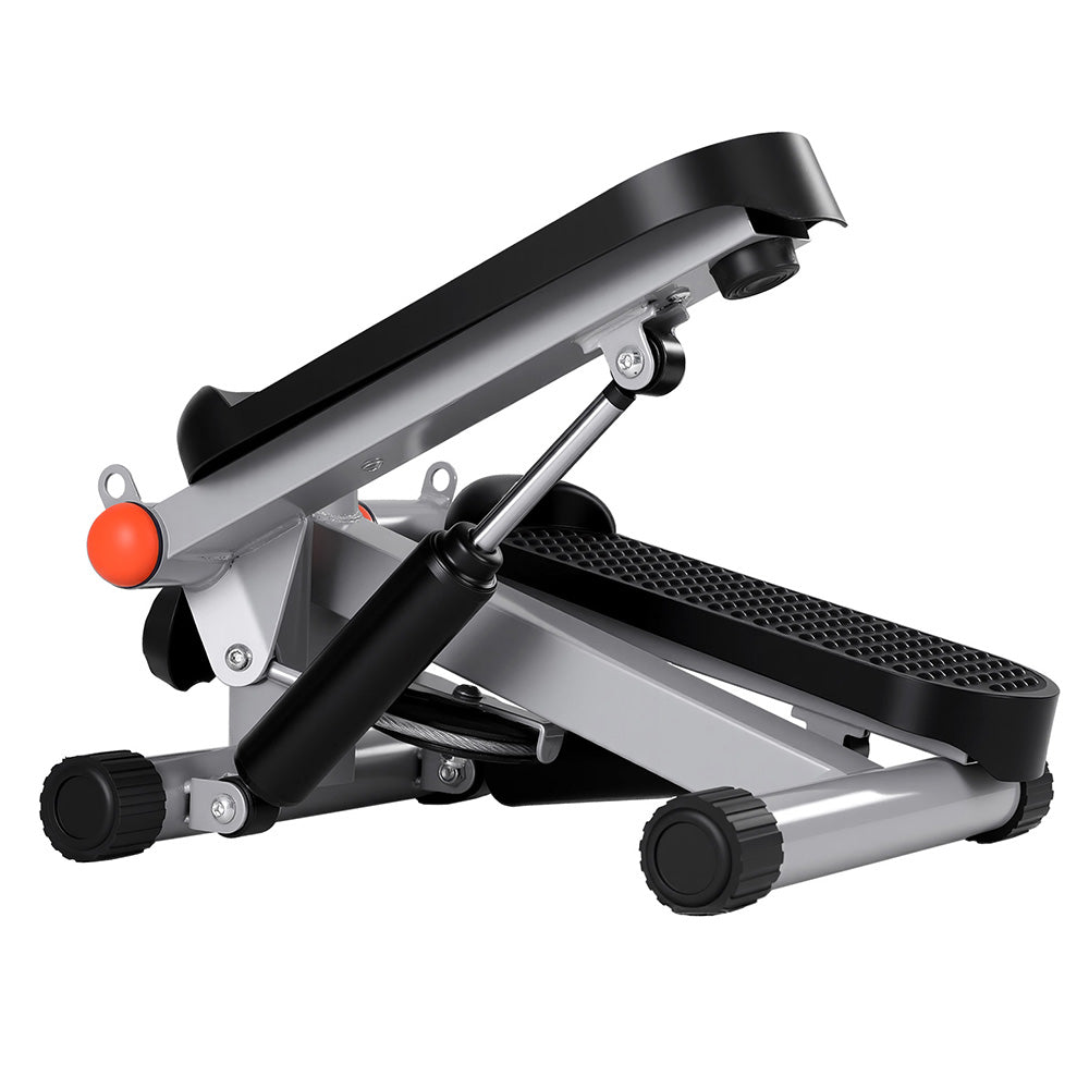 Mini Stepper with Resistance Ropes for Home Aerobic Exercise - Grey