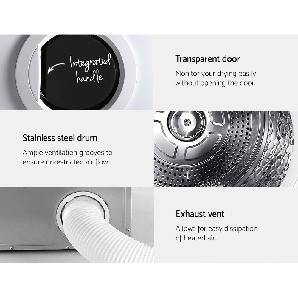 7kg Vented Tumble Dryer - White