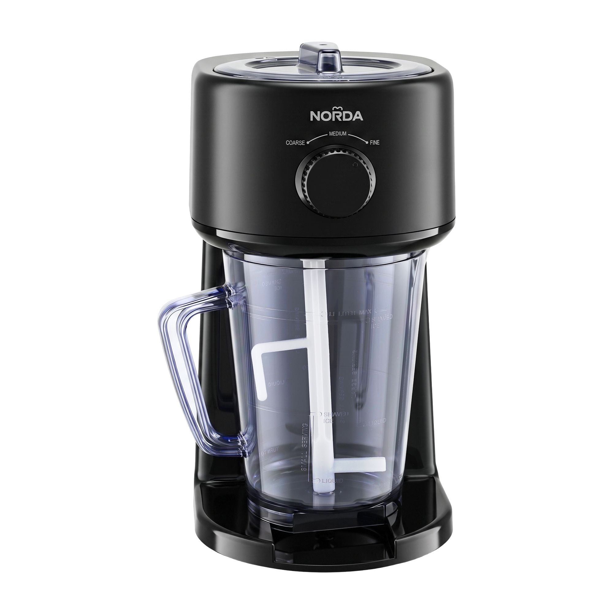 1.1L Slushie Machine Shaved Ice Maker 3 Texture Levels Black