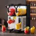 Dual Tank Slushie Machine 2x4L with 5 Drink Modes and Digital Controls