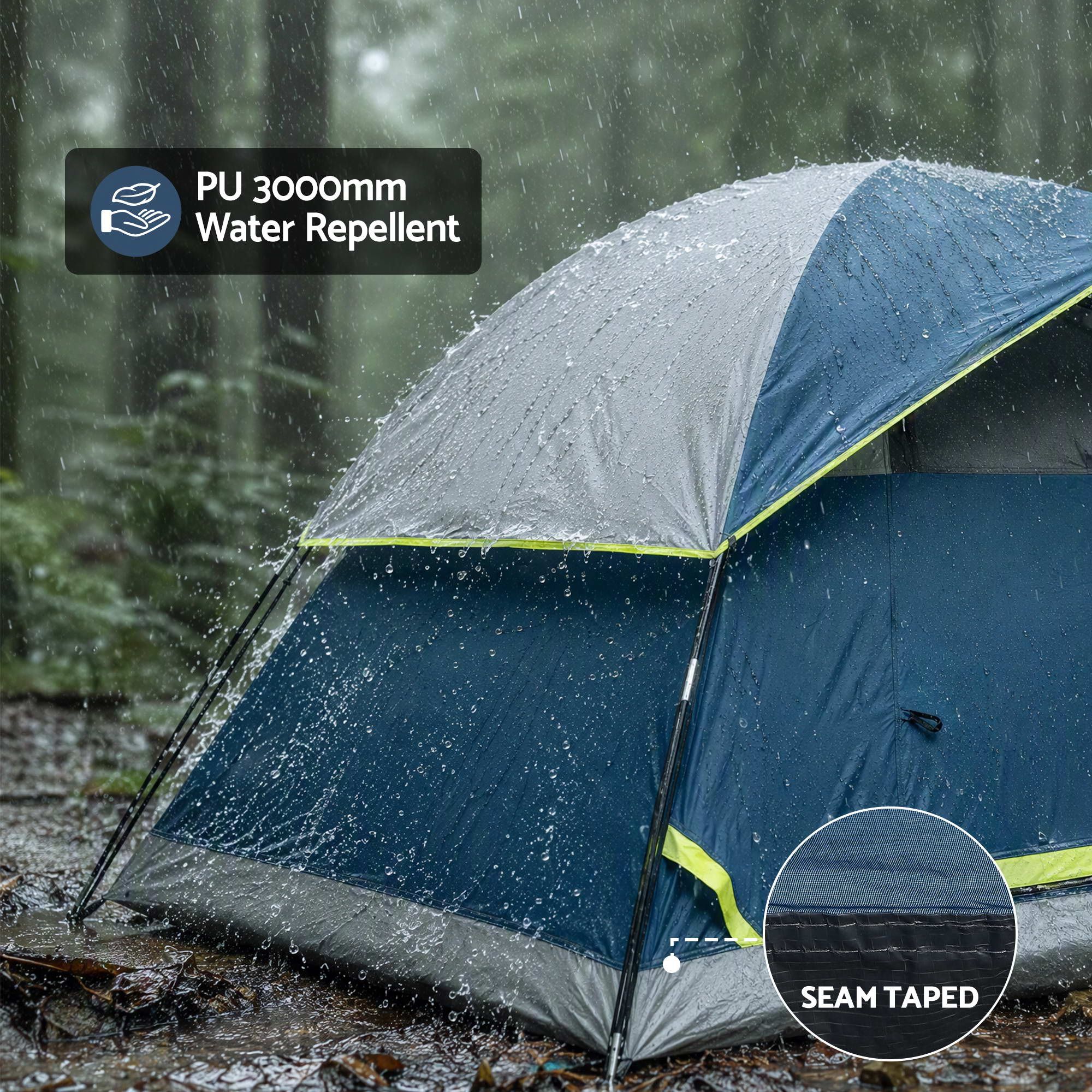 2 Person Camping Dome Tent Lightweight Waterproof Outdoor Hiking