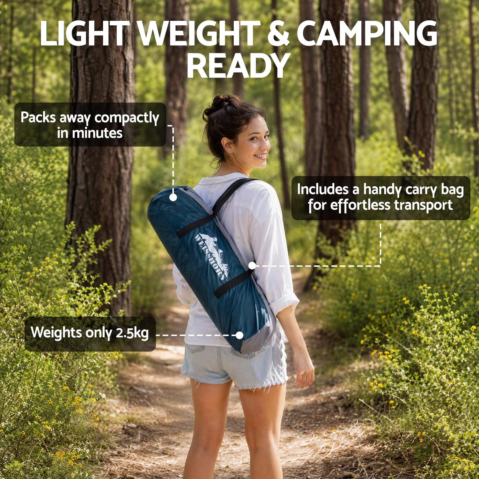 2 Person Camping Dome Tent Lightweight Waterproof Outdoor Hiking