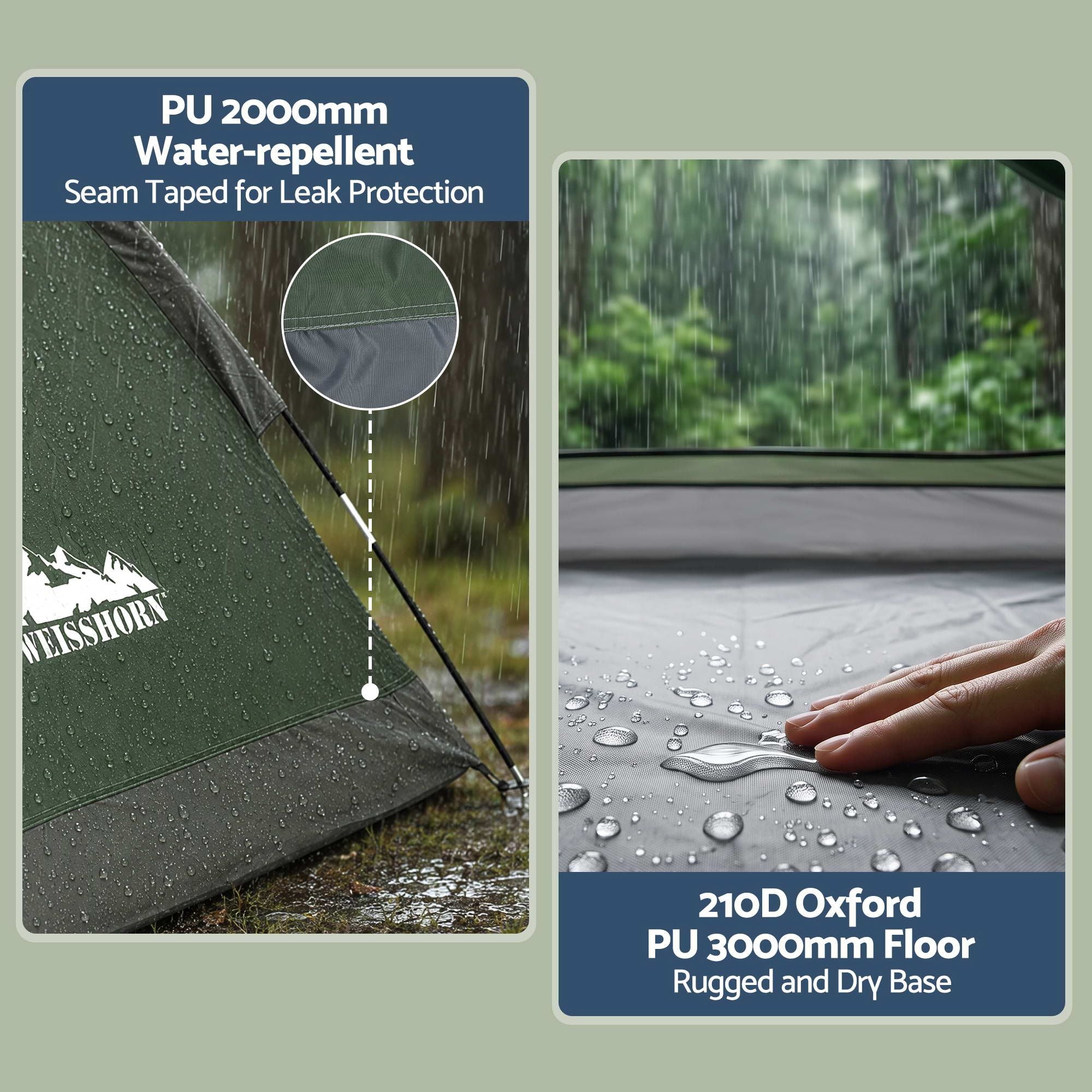 1 Person Camping Tent Waterproof Hiking Vestibule Porch