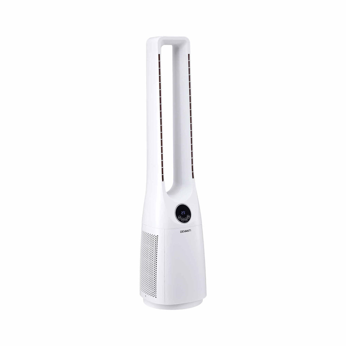 Bladeless Tower Fan 100cm 2-in-1 Cooling Airflow Purifier with Remote Control
