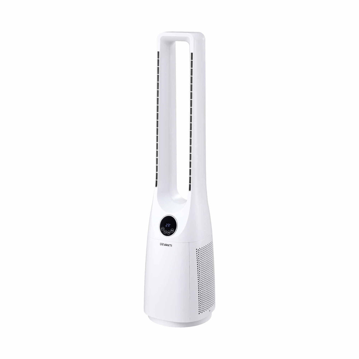 Bladeless Tower Fan 100cm 2-in-1 Cooling Airflow Purifier with Remote Control