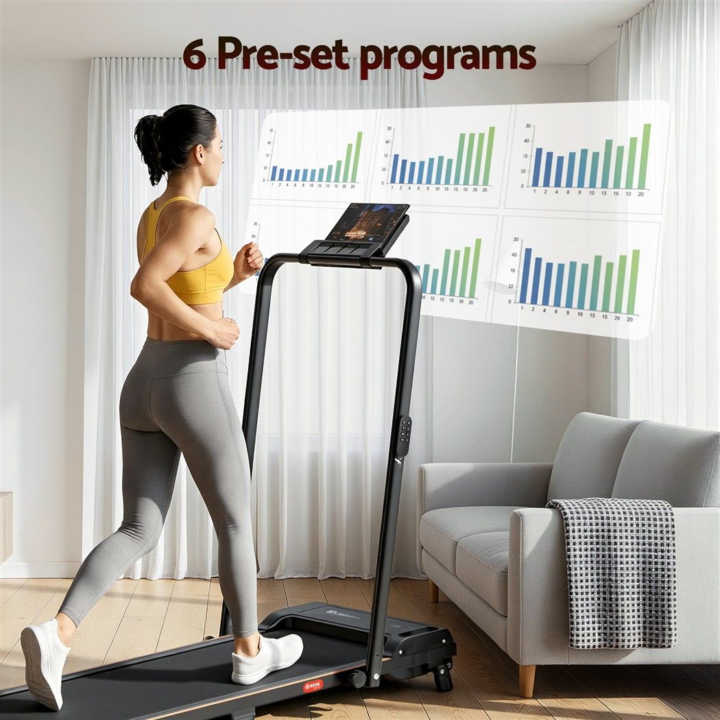 3 in 1 Walking Pad Treadmill 12% Incline Foldable Under Desk Treadmills for Home Gym With 40cm Wide Belt Black