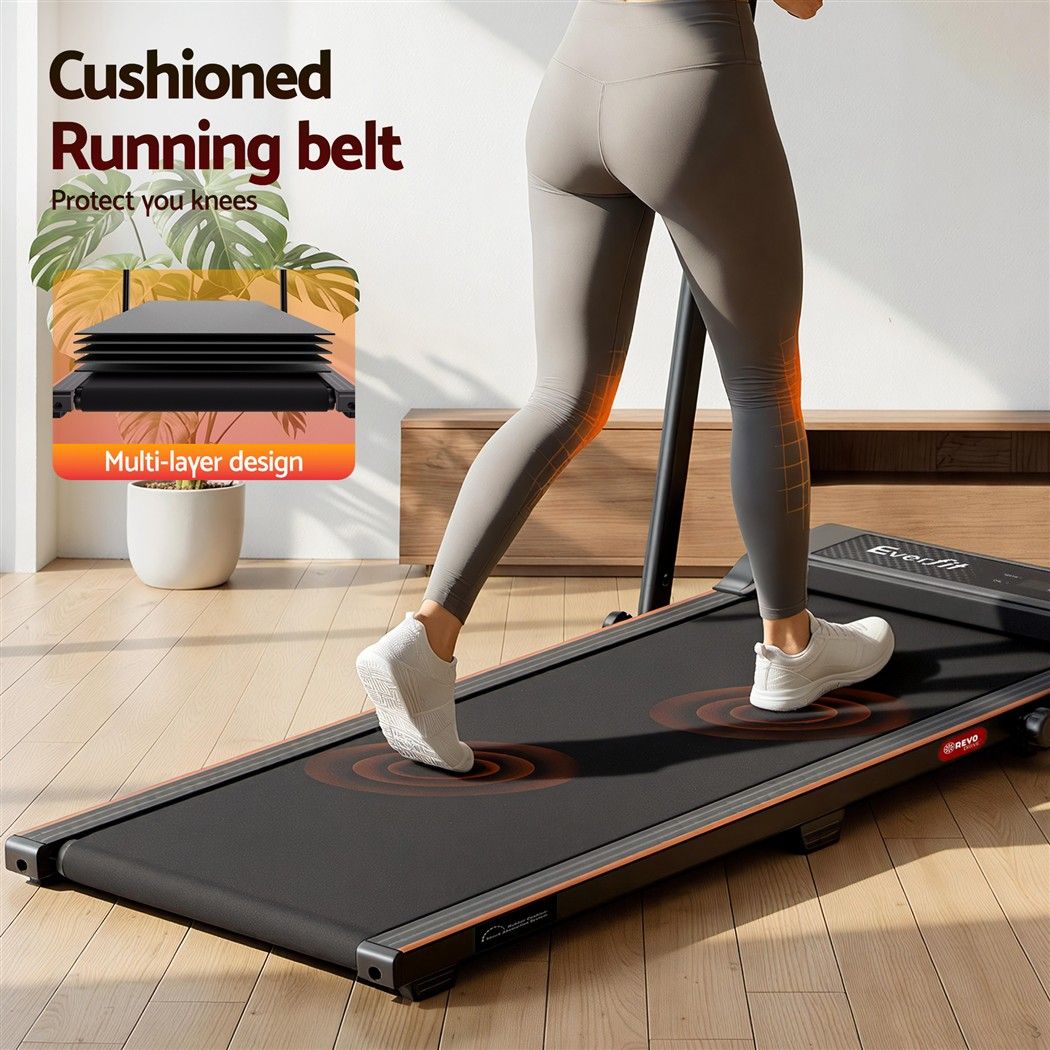 3 in 1 Walking Pad Treadmill 12% Incline Foldable Under Desk Treadmills for Home Gym With 40cm Wide Belt Black