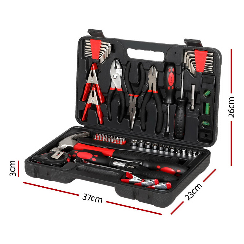 70-Piece Household Tool Kit Set with Hard Case - Black