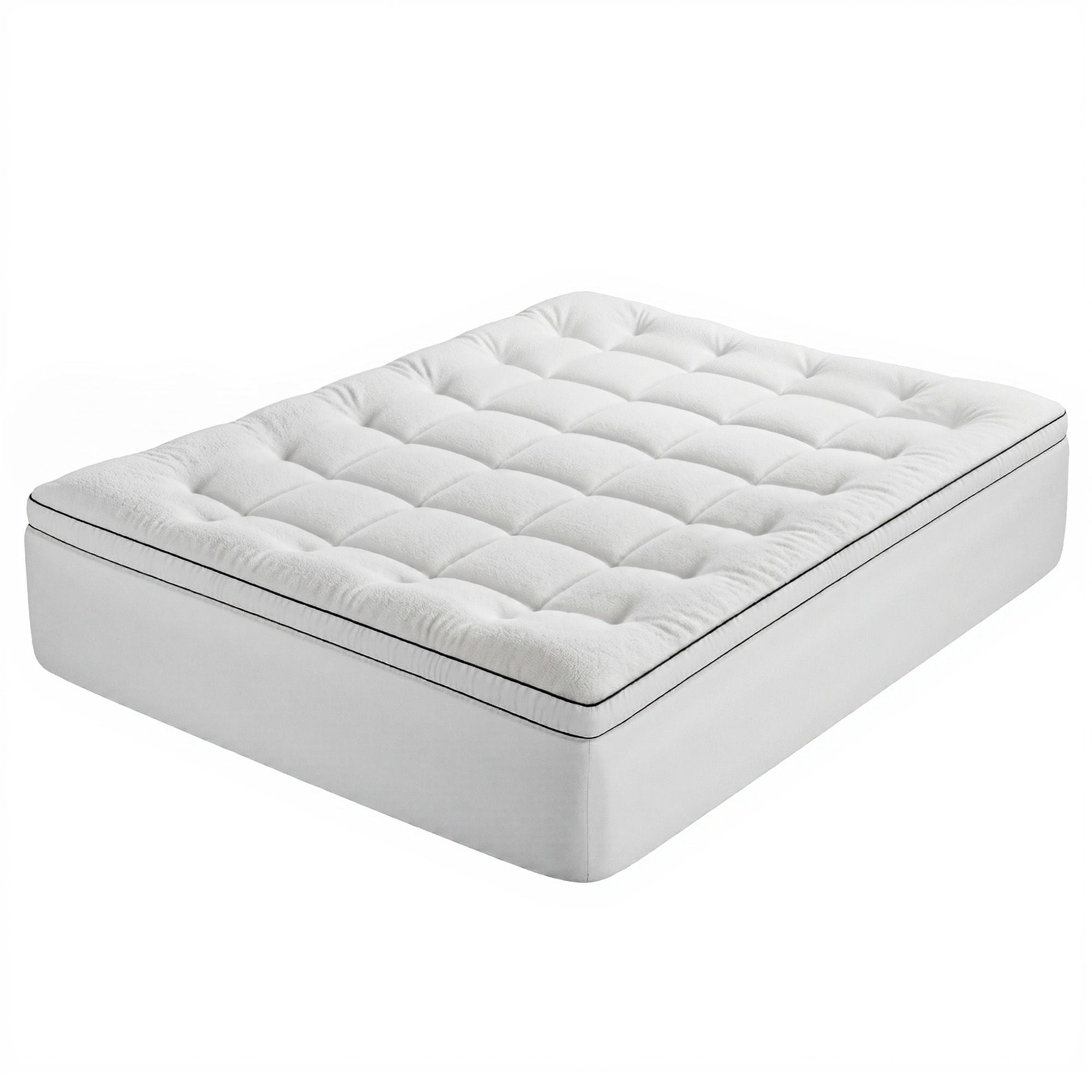 Queen Mattress Topper 5cm Coral Fleece