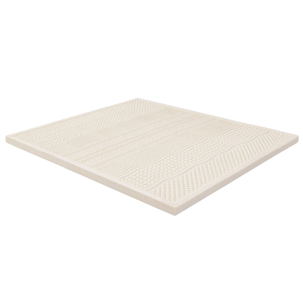 Double 5cm 7-Zone Natural Latex Mattress Topper with Breathable Core