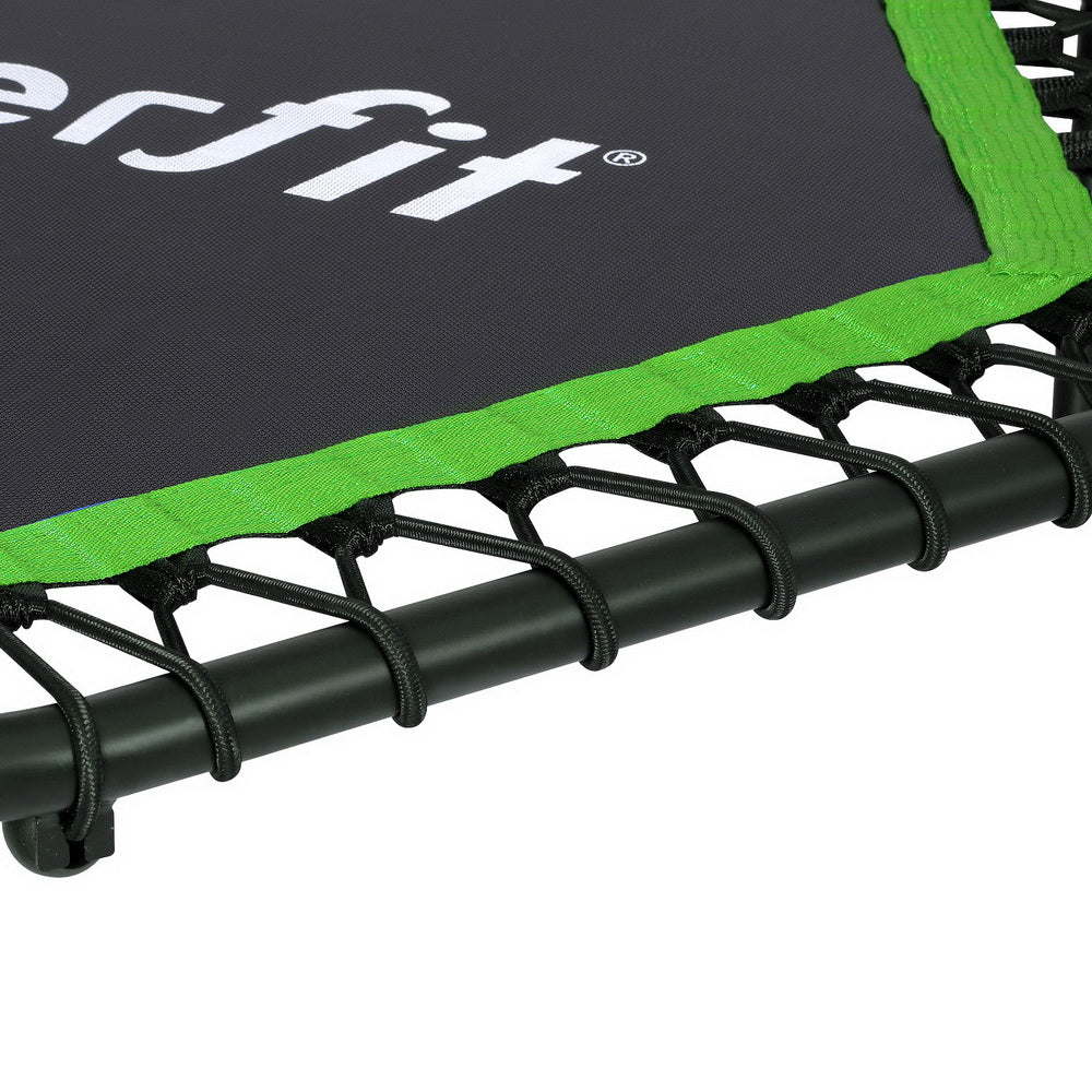 48inch Hexagon Trampoline Kids Exercise Adjustable Handrail Green