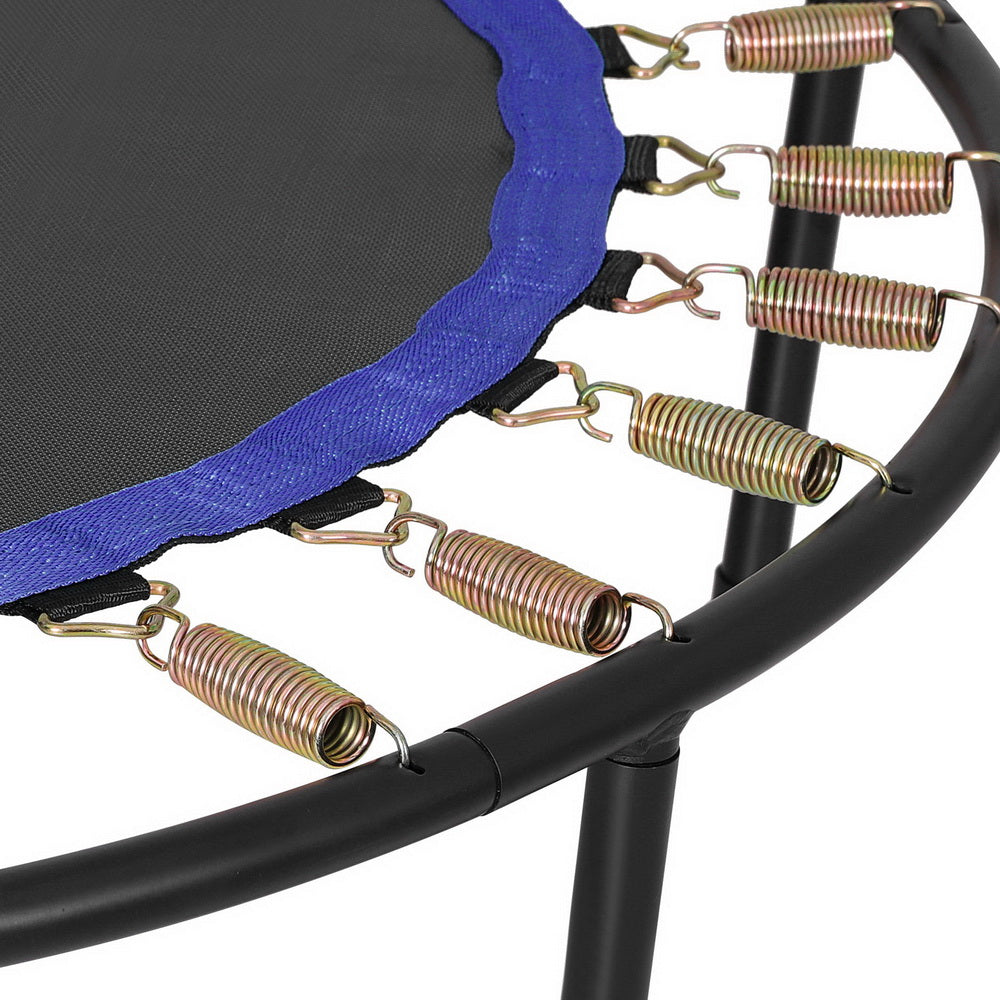 48inch Round Trampoline Kids Exercise Fitness Adjustable Handrail Blue