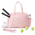 Tennis Tote Gym Duffle Bag Holds 2 Rackets - Pink