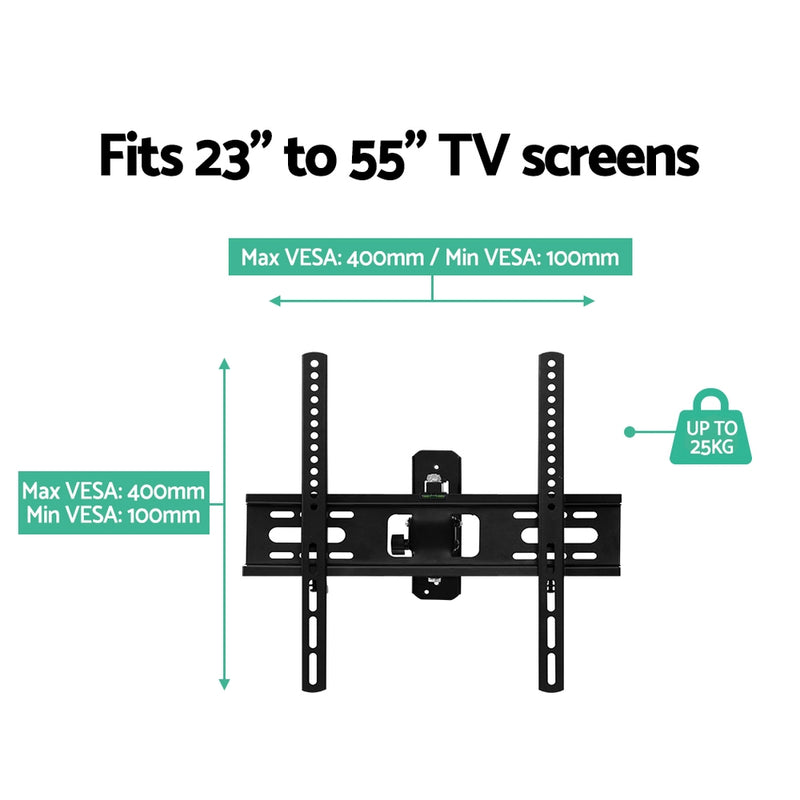 TV Wall Mount Bracket Tilt Swivel Full Motion Flat Slim LED LCD 23 inch to 55 inch