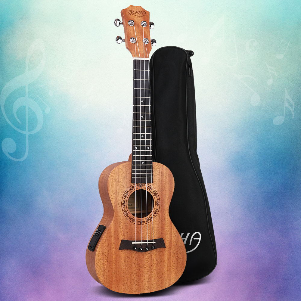 26Inch Ukulele Equaliser Natural Mahogany Tenor Beginner Gift w/ Bag