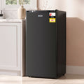 81L Upright Freezer with Adjustable Temperature Levels and Removable Drawer - Black