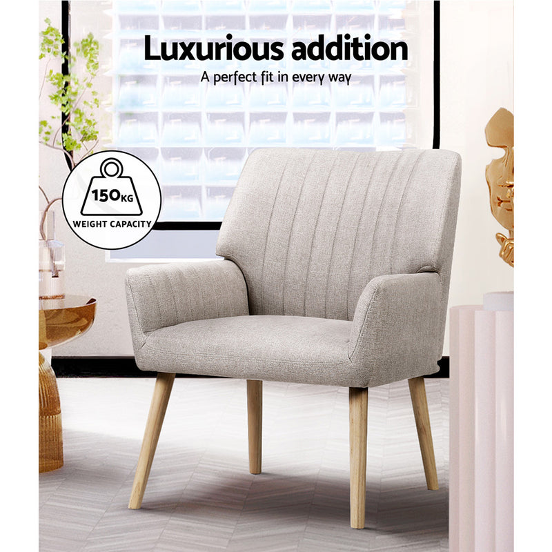 Sebastian Accent Armchair - Beige