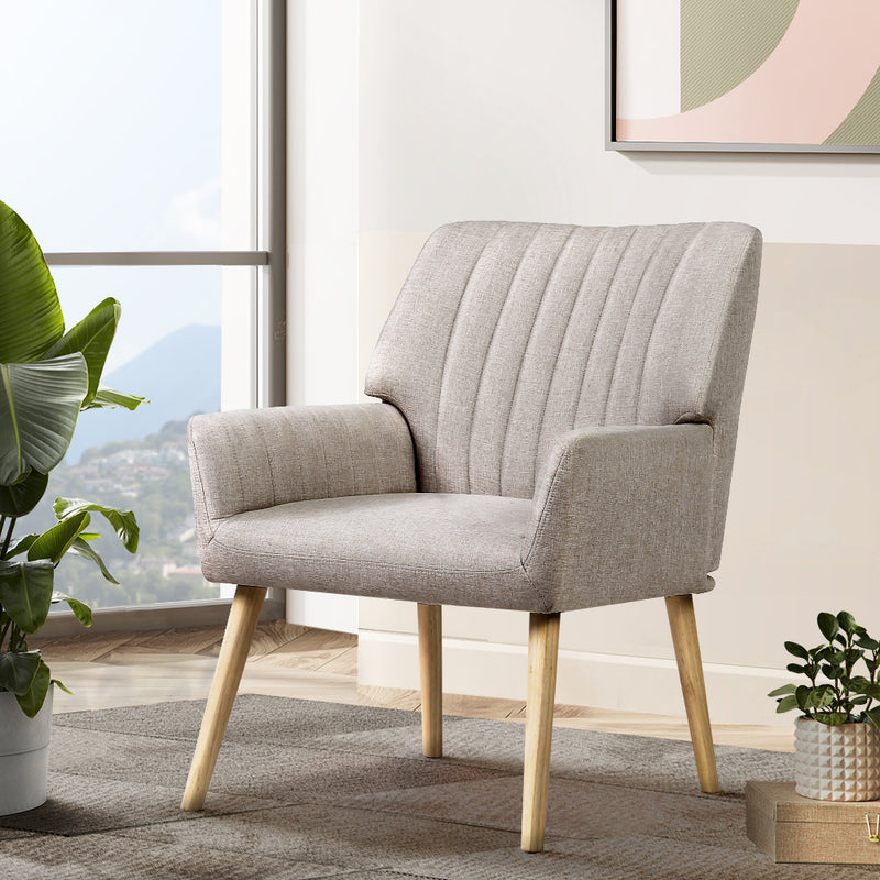 Sebastian Accent Armchair - Beige