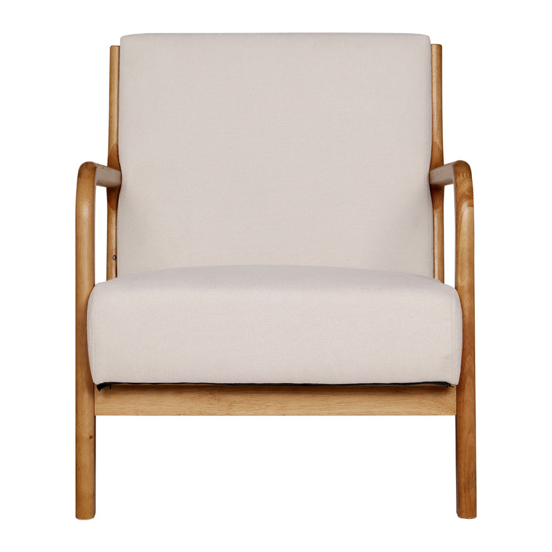 Amy Lounge Accent Armchair - Beige