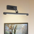 14 Inch Hardwired LED Picture Light for Wall, Dartboard & Gallery Lighting - Black