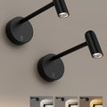 Battery Operated Dimmable Picture Wall Light with Remote Control 2PCS - Metallic