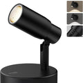 Rechargeable Zoomable Indoor Spot Light with Remote, Dimmable CCT for Wall Art and Plants - Black