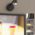 Zoomable Battery Operated Picture Light with Remote, CCT Dimmable Spotlight for Wall Art - Metallic