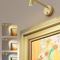 Battery Operated Dimmable Picture Wall Light with Remote Control for Art and Gallery - Gold