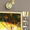 Zoomable Battery Operated Dimmable Picture Light with Remote - Gold