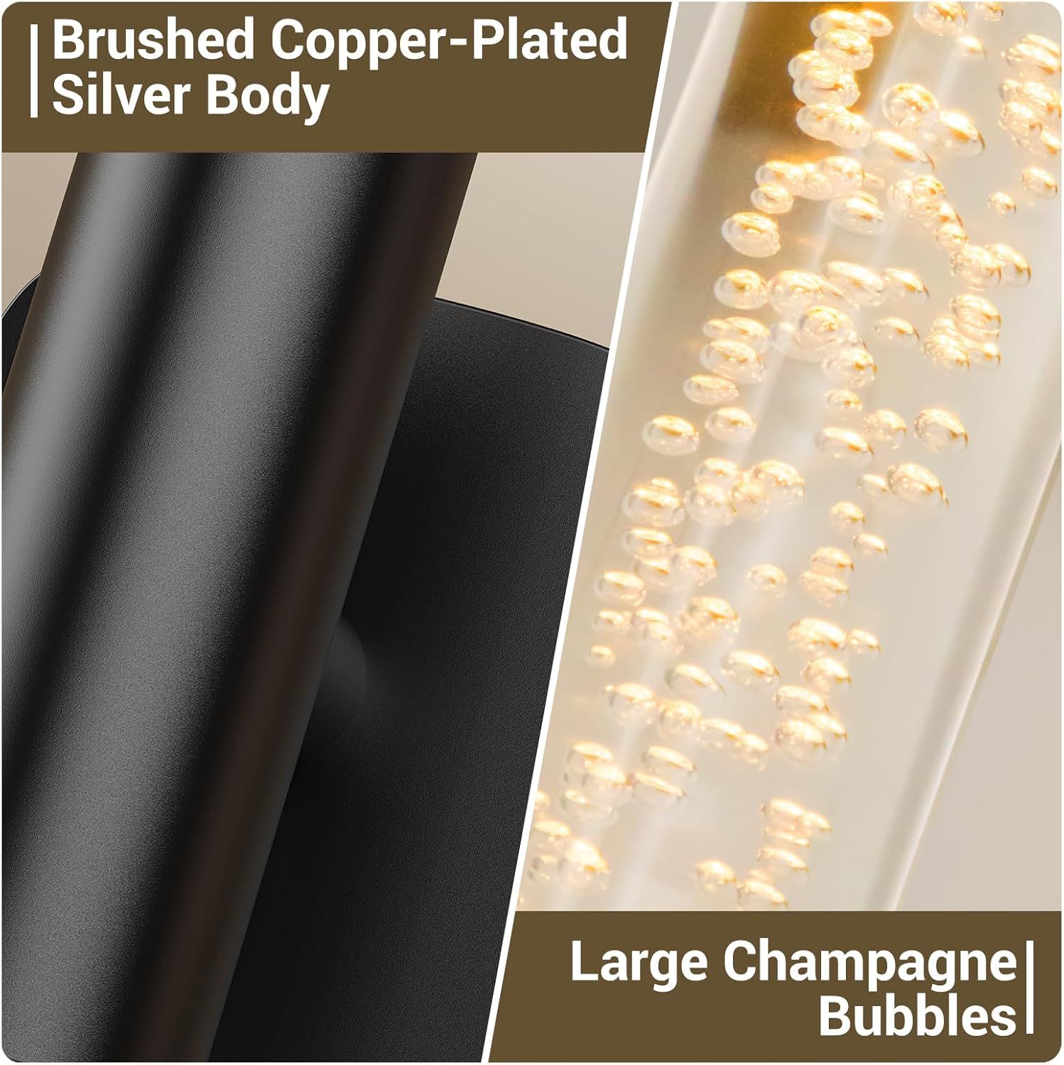 Rechargeable Battery Operated Wall Sconce Set of 2 with Remote and Touch, 23.62 Inch 360° Rotatable Wireless Wall Lights for Bedroom Living Room - Black
