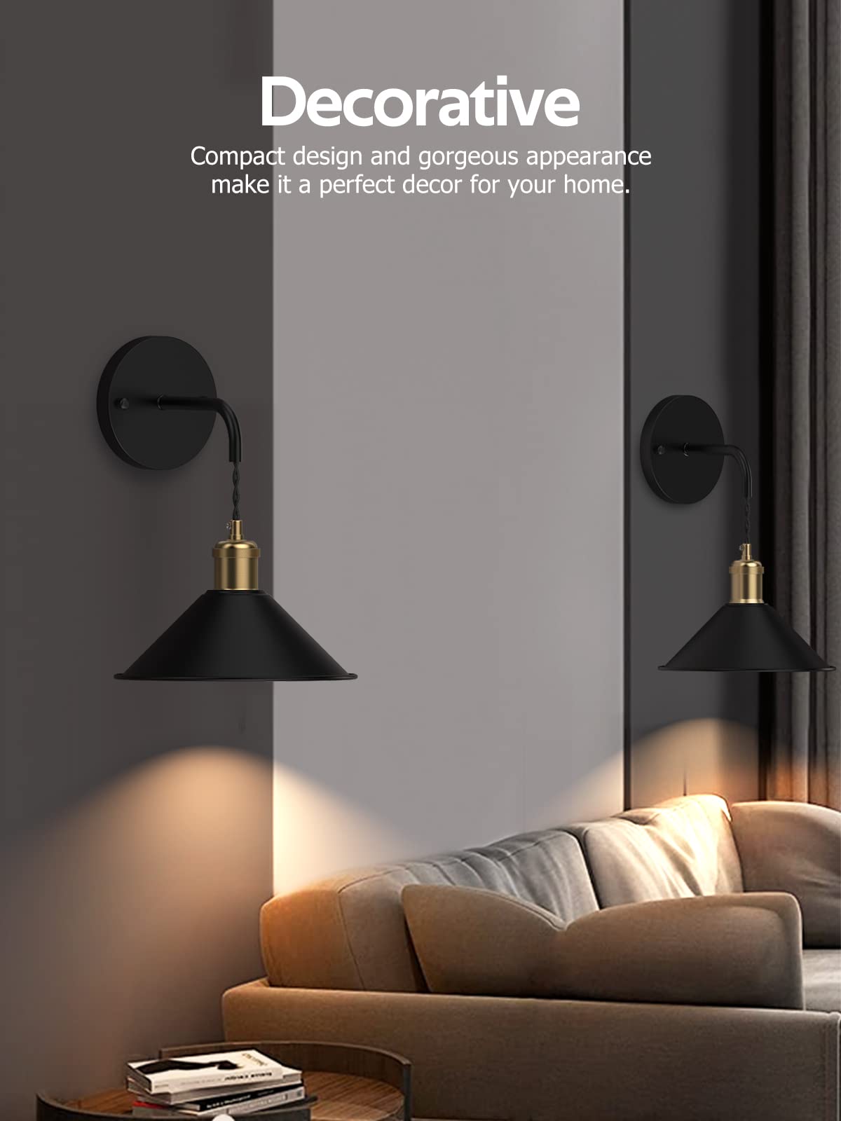 Battery Operated Wireless Wall Sconce Set of 2 with 13 RGB Colors, Dimmable Remote, Memory Function, Auto Timer - Multi-Color