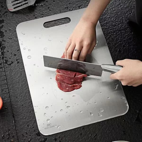 Titanium Double-Sided Non-Slip Cutting Board for Meat and Fruit 34x23cm FD17-FA